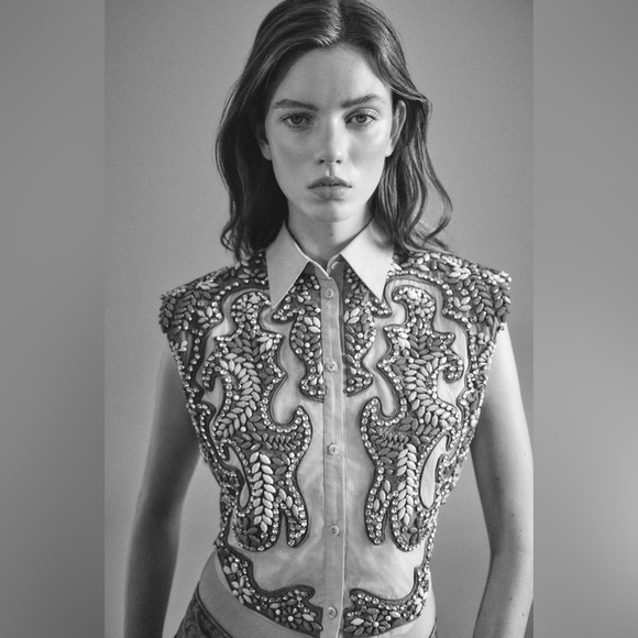 NWT Zara Embroidered Shirt Icons Limited Edition Size XS-S - Picture 16 of 16